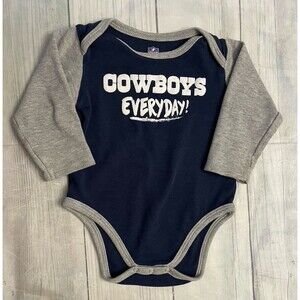 NFL Dallas Cowboys Football Baby Onesie Bodysuit Clothes Outfit, Size 12 months